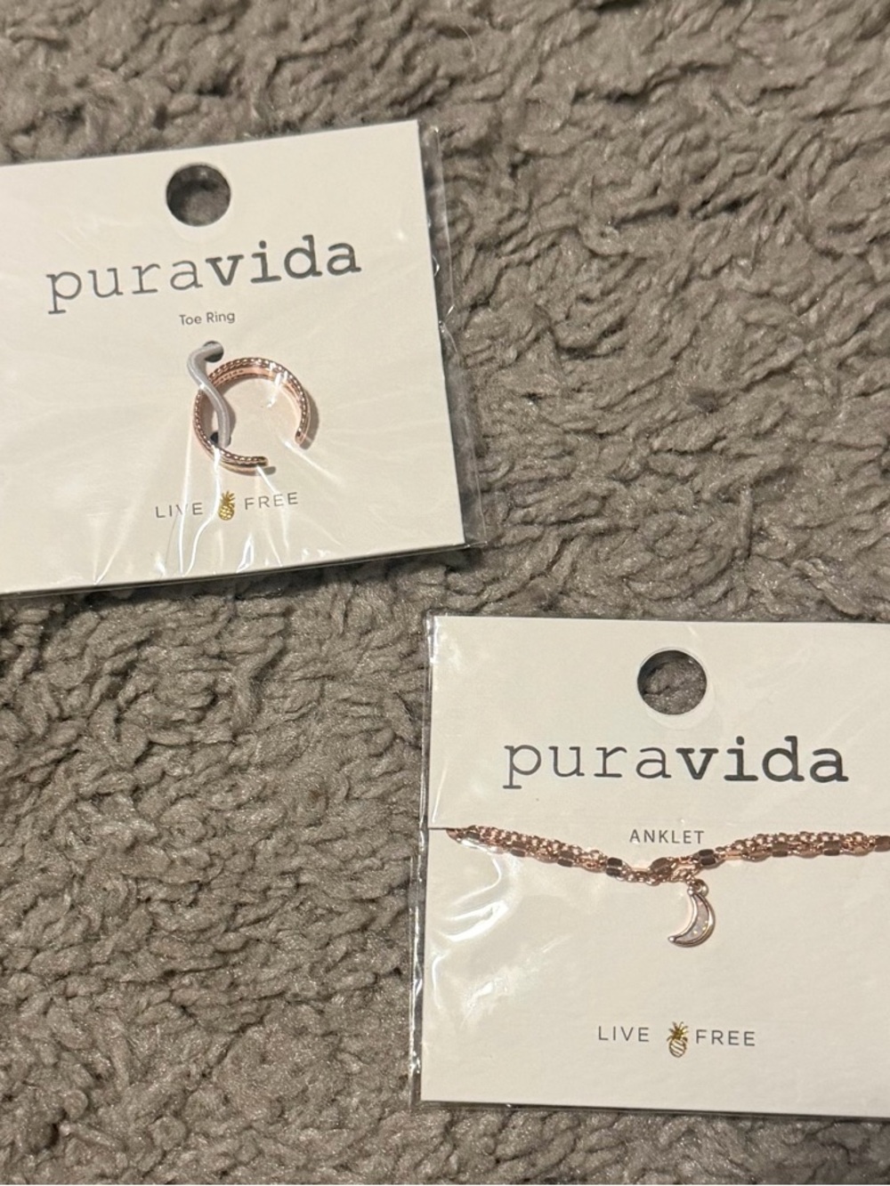 Bundle Price - Free with Purchase - Pura Vida Rose Gold set